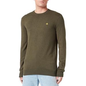 Scotch & Soda Essentials Ecovero Viscose-Nylon Crewneck Sweater Heren, Field Green 4876