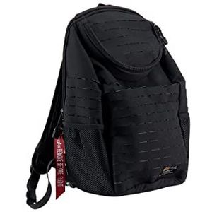 ALPHA INDUSTRIES Combat Backpack Uniseks jack voor volwassenen, zwart, één maat, zwart.