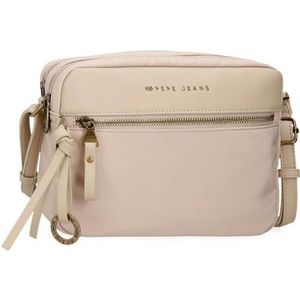 Schoudertas - Beige - Polyester - Verstelbare Schouderriem