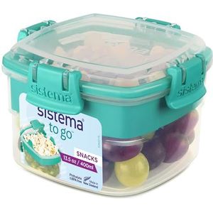 Sistema Snacks To Go Vershouddoos met vakken, verschillende kleuren, 400 ml, BPA-vrij