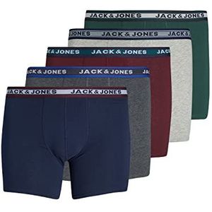 Jack & Jones Plus Boxershorts voor heren, grijs, 3XL, grijs.