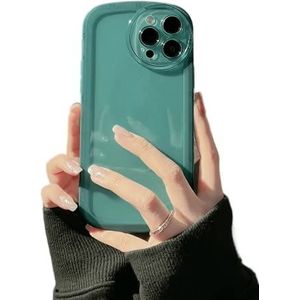 CLIPPER GUARDS Zachte siliconen hoes, ontworpen voor iPhone 12 Pro, militaire valbescherming, krasbestendige microvezelvoering, schokbestendig, groen