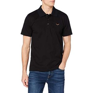 Trigema poloshirt duitsland heren, zwart.