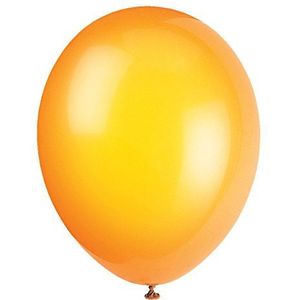 Latex-feestballonnen - 30 cm - geel-oranje - verpakking van 50 stuks