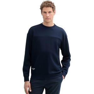 TOM TAILOR Denim Pull à col rond pour homme - Coupe décontractée, 10668 – Sky Captain Blue., L