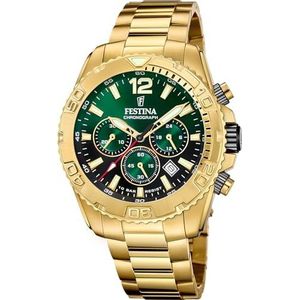 Festina Sporthorloge F20684/3, groen, armband, Groen, Armband