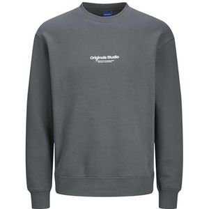 Jack & Jones Jorvesterbro Sweatshirt met ronde hals voor heren, grijs.