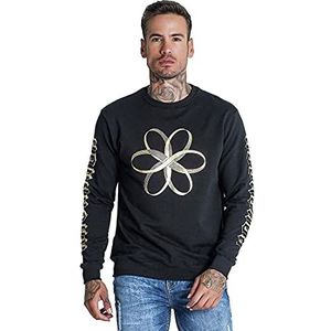 Gianni Kavanagh Black Infinitum Sweatshirt voor heren, zwart.