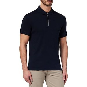 Tommy Hilfiger DC Interlock Poloshirt voor heren, slim fit, ritssluiting, S/S, Desert Sky