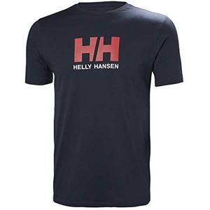 Helly Hansen Logo TSHIRT – 100% katoenen jersey – effen vrijetijdsshirt met logo-opdruk voor heren