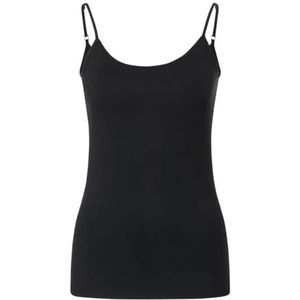 Street One Basic spaghetti tanktop voor dames, zwart, 36, zwart.