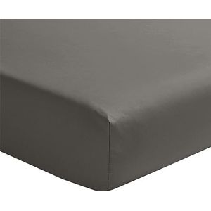 Essix Hoeslaken Percale Grijs Hoeslaken Simmel Van Katoen En Linnen Voor Een Bed Van 150 Cm Percale Katoen Hoeslaken 120x190