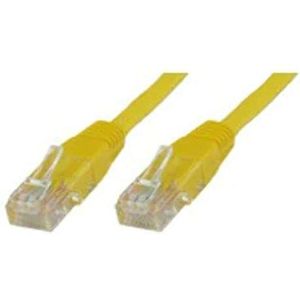 Microconnect Cat5e UTP 1,5 m netwerkkabel 1,5 m geel - netwerkkabel (1,5 m, RJ-45, RJ-45, geel)