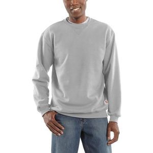 Carhartt Middelzwaar sweatshirt met ronde hals voor heren, grijs melange, XL