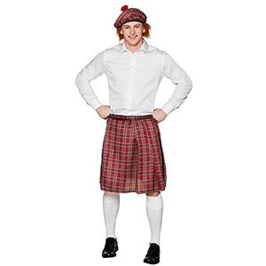Boland - Schotse set voor heren, geruit, kilt en haarspelden, minirok, muts, Schotland, St. Patrick's Day, carnaval, themafeest