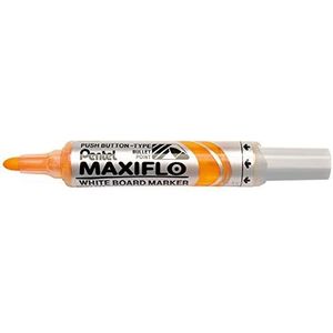 Pentel Maxiflo Whiteboard-marker, conische punt, geel, 12 stuks