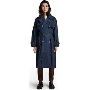 G-STAR RAW, trenchcoat dames, Blauw (Raw Denim C970-001)