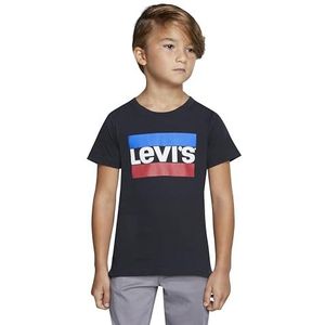 Levi's Kids Lvb Sportswear Logo Tee T-shirt voor jongens, zwart.