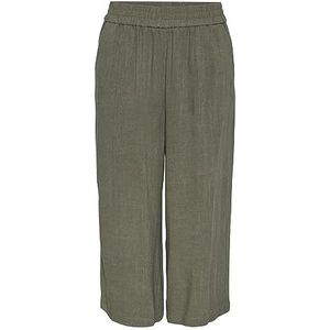 PIECES Pcbossy HW Wide Striped Pants Noos Pantalon Femme, Argent Mink/Aop : pinstripe, M