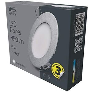 EMOS LED paneel rond Ø 120mm 6W neutraal wit 4000K 450lm