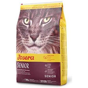 JOSERA Senior Droogvoer voor oudere katten of chronische nierinsufficiëntie, super premium voer, 10 kg zak