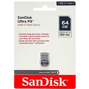 SanDisk SDCZ430-064G-G46, USB-stick, zwart
