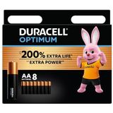 Duracell Optimum - Alkaline AA batterijen - 8 stuks