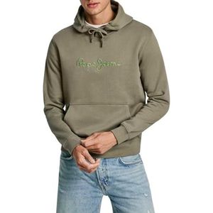 Pepe Jeans New Joe Sweat à capuche pour homme, Vert (vert safari), XL