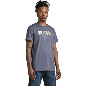 G-STAR RAW Multi Colored Raw R T-shirt heren, blauw (Fantem Blue 336-863)