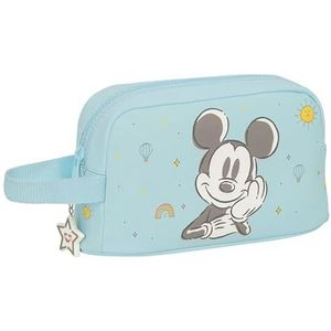 Safta Mickey Mouse Baby - Porte-petit-déjeuner thermique, qualité et résistance maximale, porte-repas, 21,5 x 6,5 x 12 cm, couleur bleu clair, bleu clair, Estándar, Décontracté