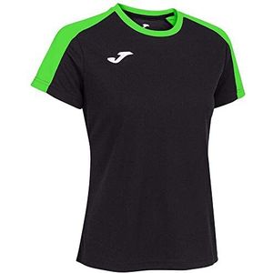 Joma Eco Championship T-shirt met korte mouwen voor dames, zwart/neongroen