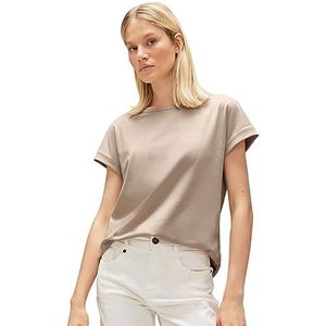 Street One T-shirt en velours pour femme, Blanc lucide, 44