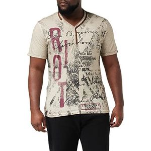 KEY LARGO Mt Riot heren T-Shirt (1-Pack), zand (1005), XXL