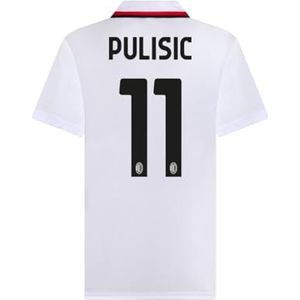 AC Milan Voetbalshirt, Away Replica Stadion, seizoen 2024/25, officieel, Pulisic 11, uniseks, volwassenen (1 stuk)