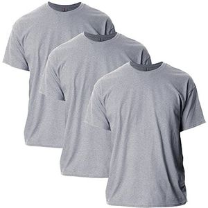 GILDAN 3-pack heren T-shirts sportgrijs (verpakking van 3) XXL, sportgrijs (3 stuks)