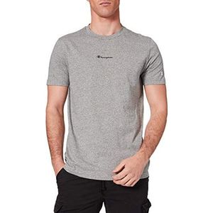 Champion T-shirt met ronde hals voor heren, met Seasonal Back logo, grijs.