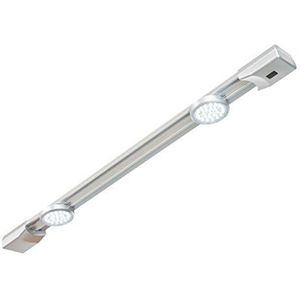 REV LightRacer onderbouwlamp met touch-sensor, 3 W, aluminium, tot 50.000 uur, 60 x 6 x 2,5 cm, zilver