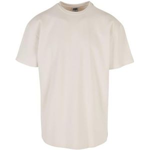 Urban Classics Oversized wafel-T-shirt voor heren, Wit zand