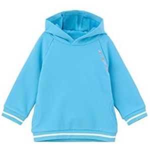 s.Oliver Junior Sweatshirt, Langarm Sweatshirt à manches longues pour enfants, Bleu / Vert, 86
