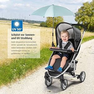 reer ShineSafe Parasol voor kinderwagen, draaibaar, kantelbaar, mint