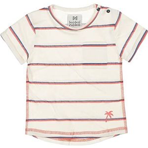 Koko Noko Jongens T-shirt gestreept beige oranje rood beige 10 jaar, Beige