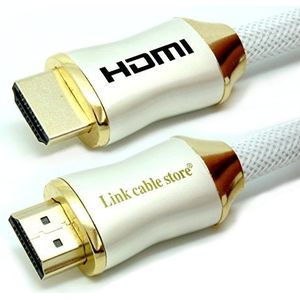 LINK CABLE STORE - ORION Ultimate - 3 m - HDMI-kabel 1.4 - 2.0 - 2.0 a/b - Wit - Professioneel - 3D - Ultra HD 4K 2160p - Full HD 1080p - HDR - ARC - CEC - Ethernet