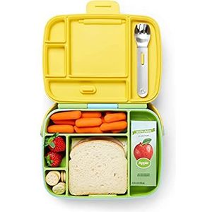 Munchkin Bento-box voor kinderen met gebruiksvoorwerpen, groen
