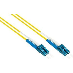 Alcasa LW-9005LC Glasvezel kabel 0,5 m 2X LC OS2 Geel