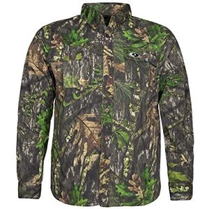 Mossy Oak Mill 2.0 jachthemd voor heren, lange mouwen, katoen, jachthemd, camouflage, obsessie