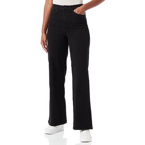Vero Moda VMKATHY HR VI185 dames jeans brede jeans zwart denim 26W/30L zwarte jeans 26W 30L, Zwarte jeans