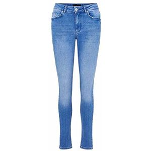 PIECES Jeans in Skinny Fit Medium Wa, denim middenblauw