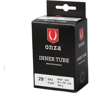 ONZA Tires ONZA 29x1.90-2.30 SA2 | Made in Europe 0,6 mm, ventiel FV47mm, 50|57-622, 160g, slang voor volwassenen, uniseks, zwart, 29x2,10-2,30