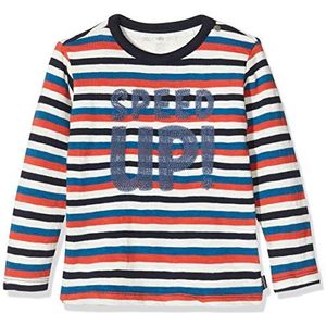 Noppies B Regular T-shirt Ls Apple Valley Y/D STR lange mouwen baby jongens, Veelkleurig (Whisper White P198)