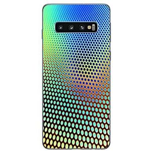 Beschermhoes voor Samsung Galaxy S10, verlopend design, blauw/bruin